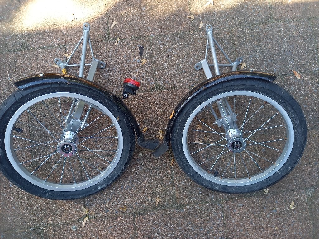 Set zijwielen/fietswielen. 16x1.75, aluminium velg, Ophalen of Verzenden, Gebruikt
