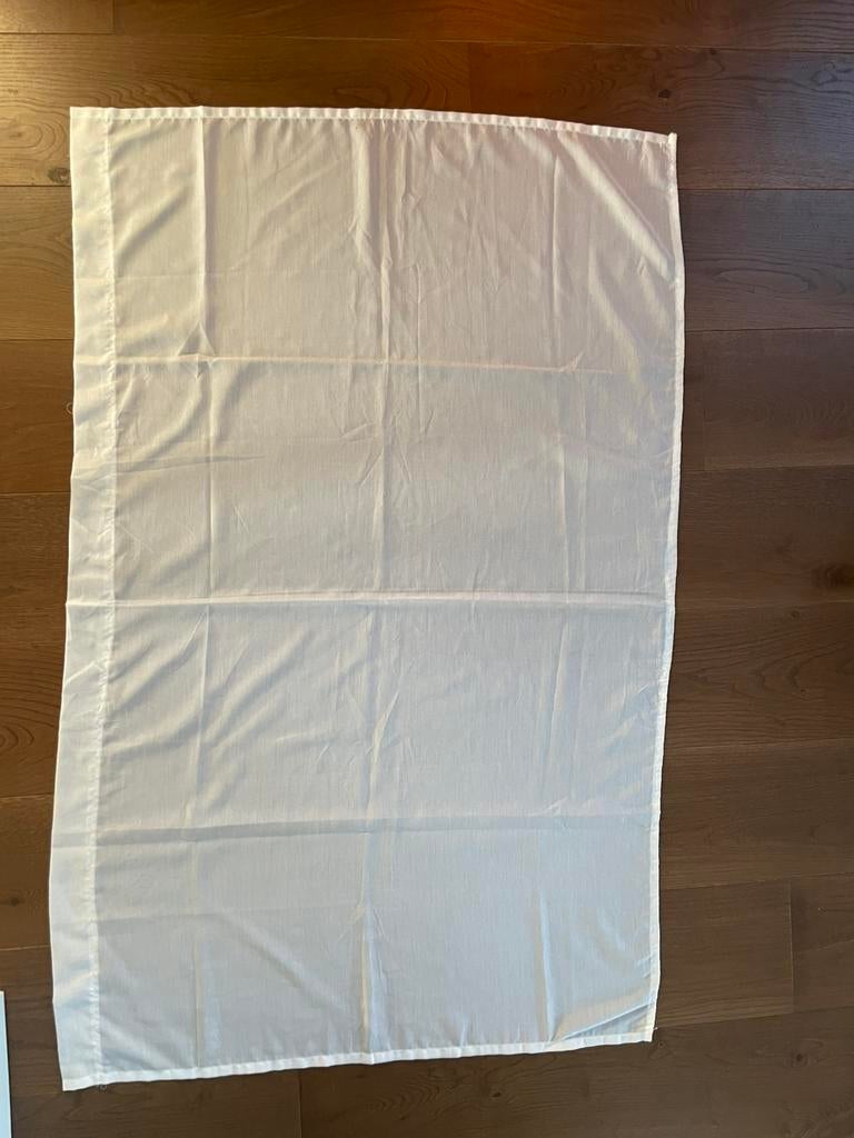 8x gordijnen/vitrage, zie omschrijving, Ophalen of Verzenden, Zo goed als nieuw, Wit