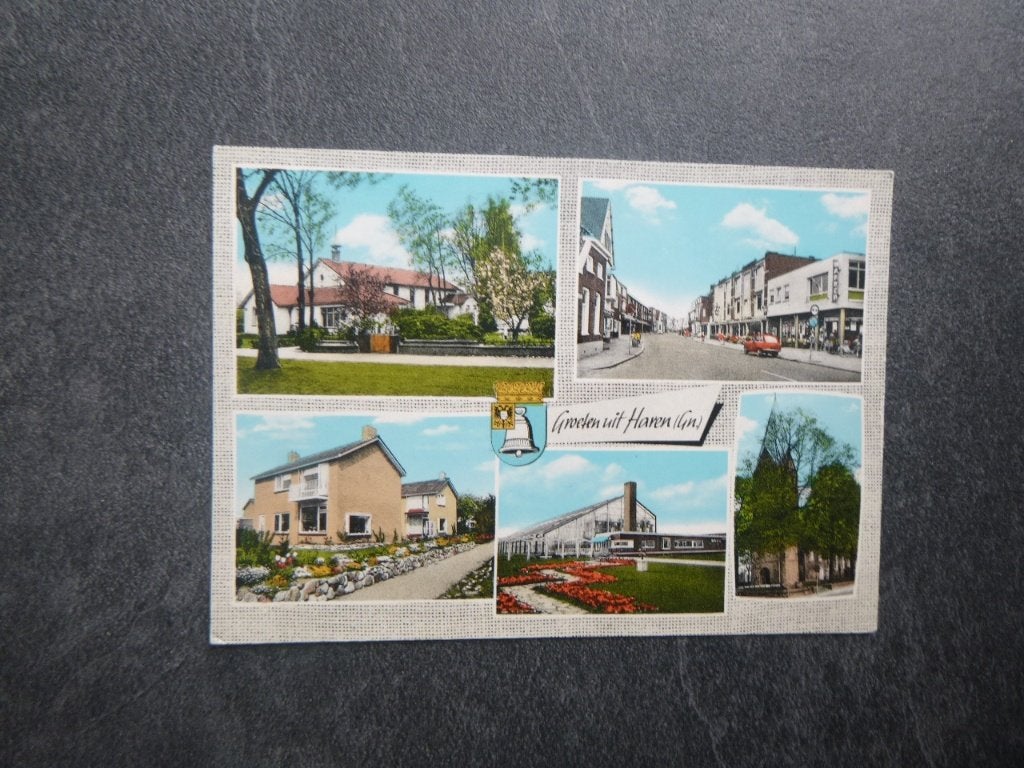 Haren gr. ,  groeten uit 1973, Verzenden, 1980 tot heden, Gelopen, Groningen
