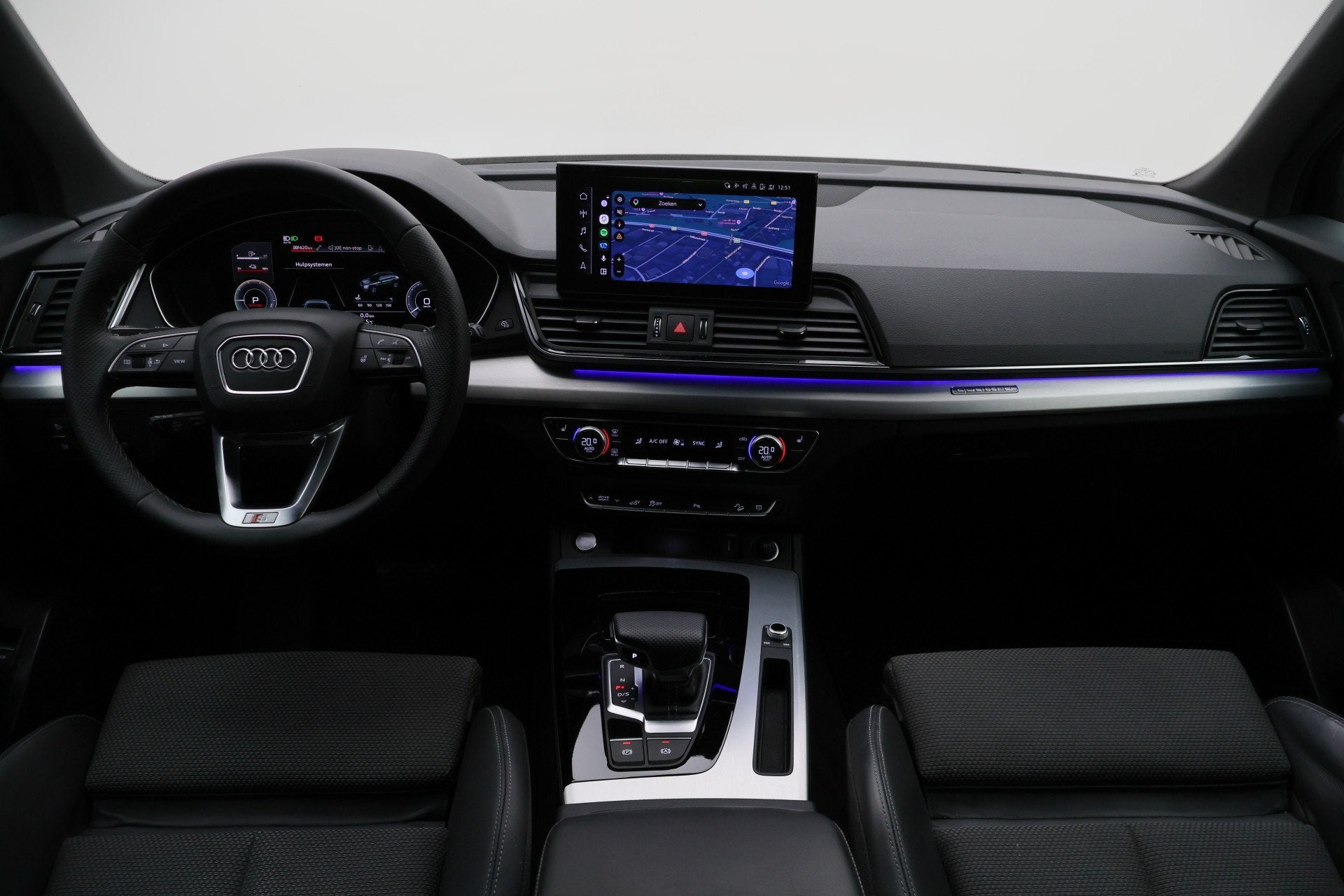 Audi Q5 50 TFSI e S edition Virtual Cockpit, ACC, Camera, Ap, Automaat, Gebruikt, 4 cilinders, Leder en Stof
