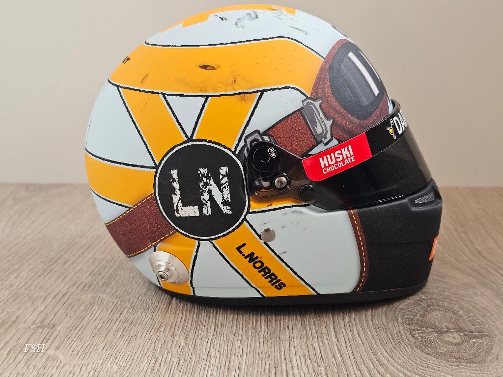 SALE: Helm 1:2, Lando Norris # 4, GP Monaco ‘21, BELL. NIEUW, Verzamelen, Ophalen of Verzenden, Nieuw, Formule 1