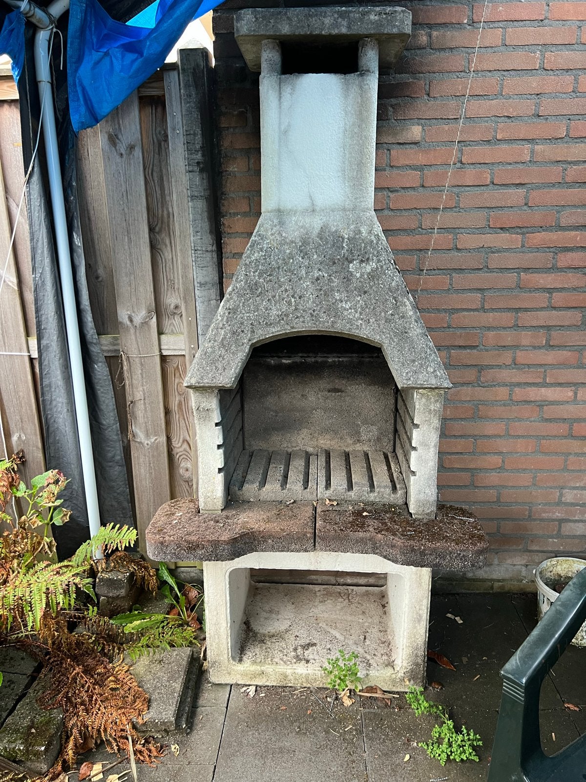 Betonnen barbecue voor buiten - Gebruikt, Ophalen, Gebruikt