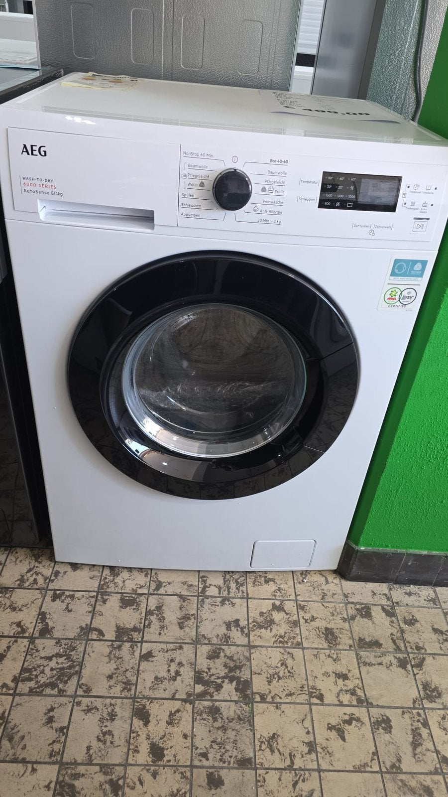 Aeg wasdroogcombinatie 8-4 kg nieuw 1600 toeren