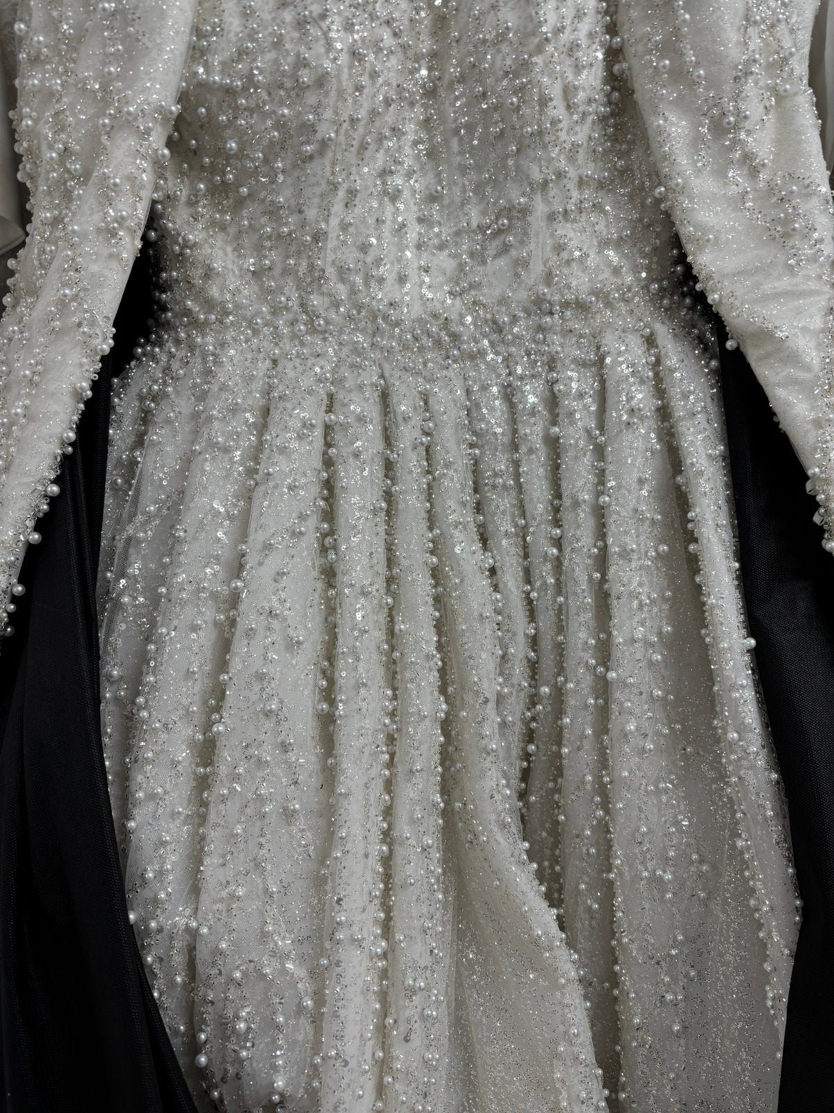 38/40 maat prachtige bruidsjurk met parels, Trouwjurk, Wit, Ozlem__bahadir@hotmail.com, Ophalen of Verzenden