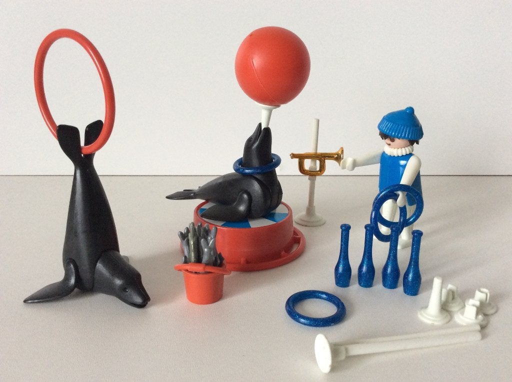 Playmobil 3518 zeeleeuwen dressuur, Gebruikt, Complete set, Overige typen, Ophalen of Verzenden