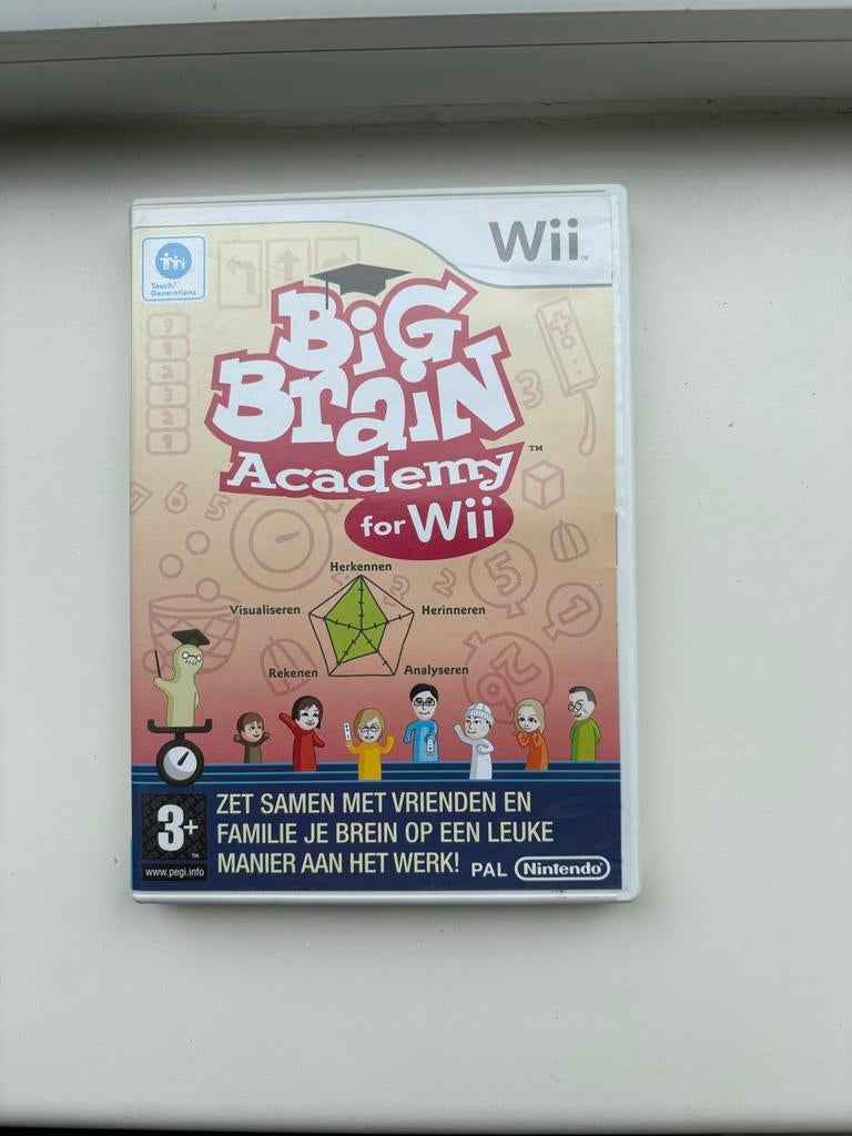 Big Brain Academy for Wii - Train je brein!, Spelcomputers en Games, Games | Nintendo Wii, Zo goed als nieuw, Puzzel en Educatief