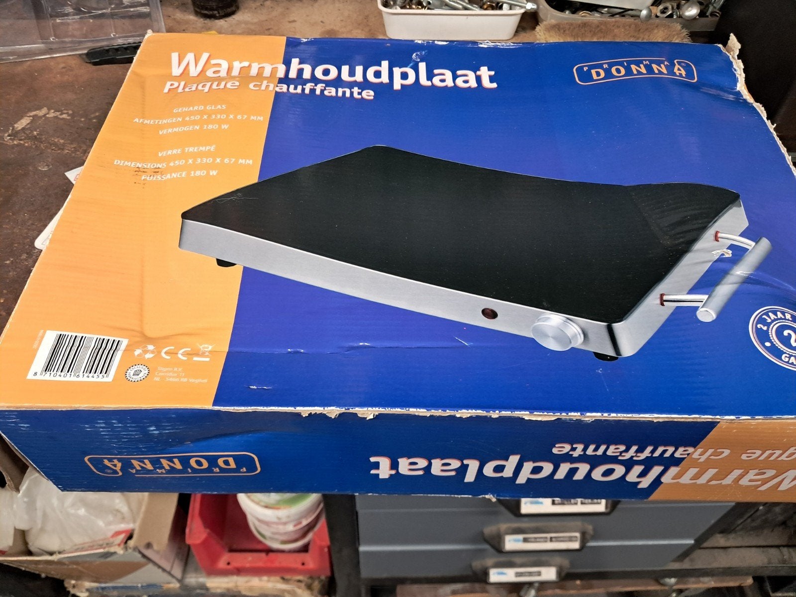 Prima donna warmhoudplaat 45x33 cm, Ophalen, Zo goed als nieuw