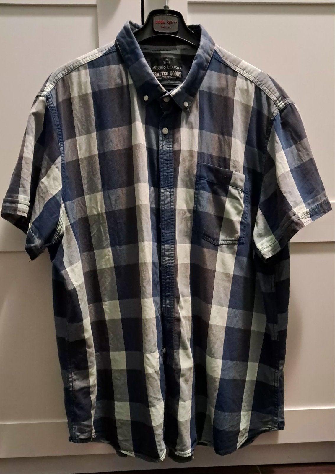 Herenoverhemd 3XL, Kleding | Heren, Overhemden, Blauw, Angelo Litrico, Ophalen of Verzenden, Overige halswijdtes