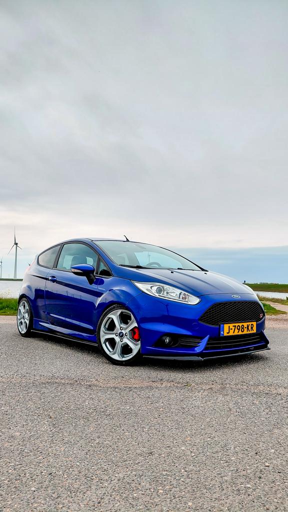 Ford Fiësta 1.6 Ecoboost 3DR 2014 Blauw, Voorwielaandrijving, 1596 cc, 1063 kg, Zwart