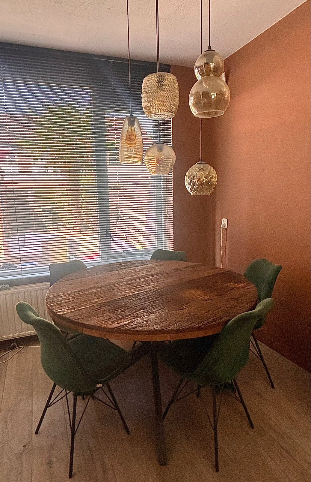 Meubelset: eettafel + wandkast + tv meubel, Ophalen, 200 cm of meer, 50 tot 100 cm, Zo goed als nieuw
