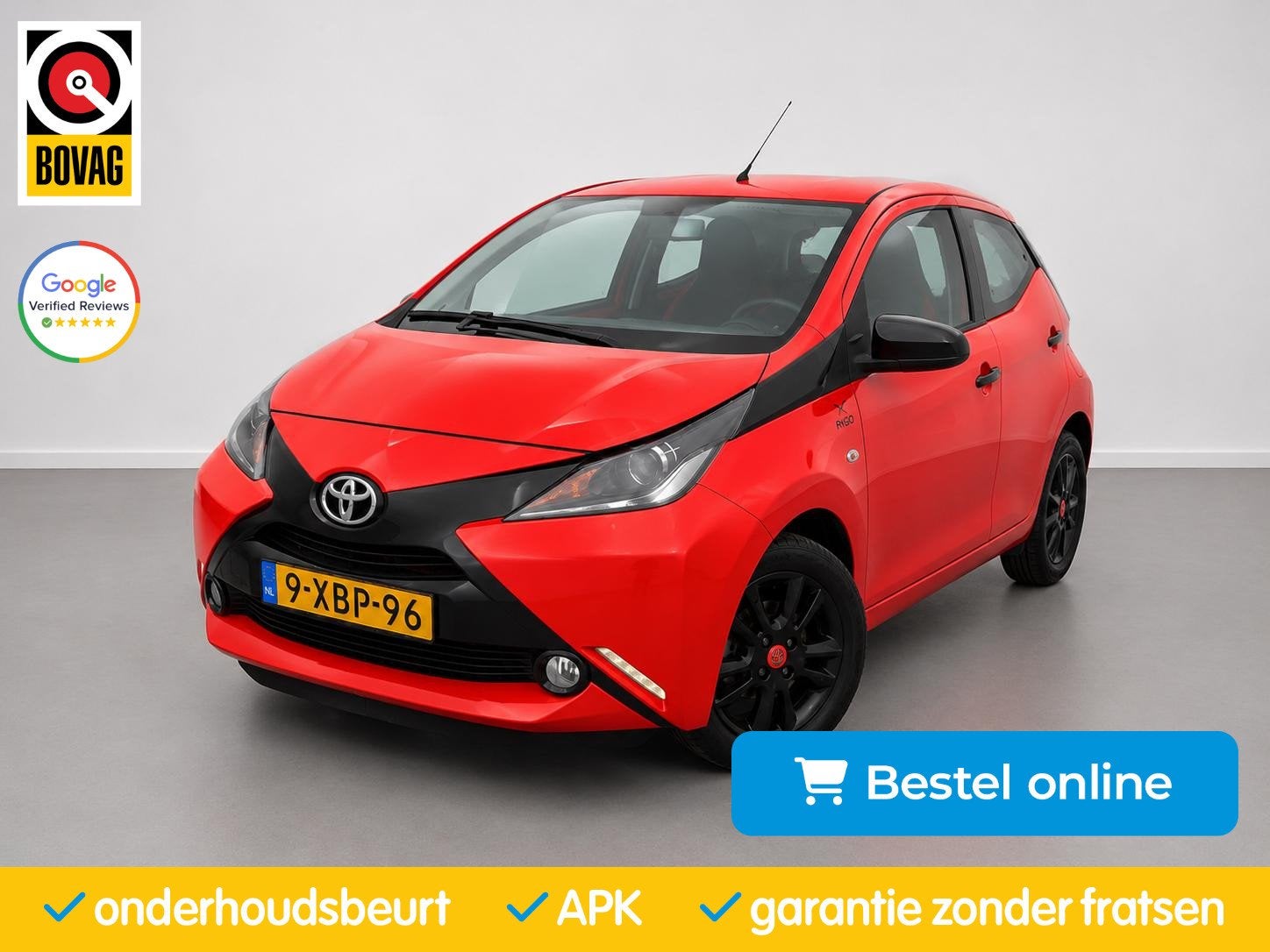 Toyota Aygo 1.0 VVT-i x-cite| Camera|Navi|Bluetooth|Airco|, Auto's, Toyota, Voorwielaandrijving, Stof, Gebruikt, Euro 6