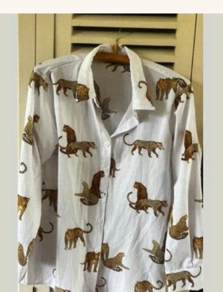 Blouse met luipaarden, Kleding | Dames, Ophalen of Verzenden, Zo goed als nieuw
