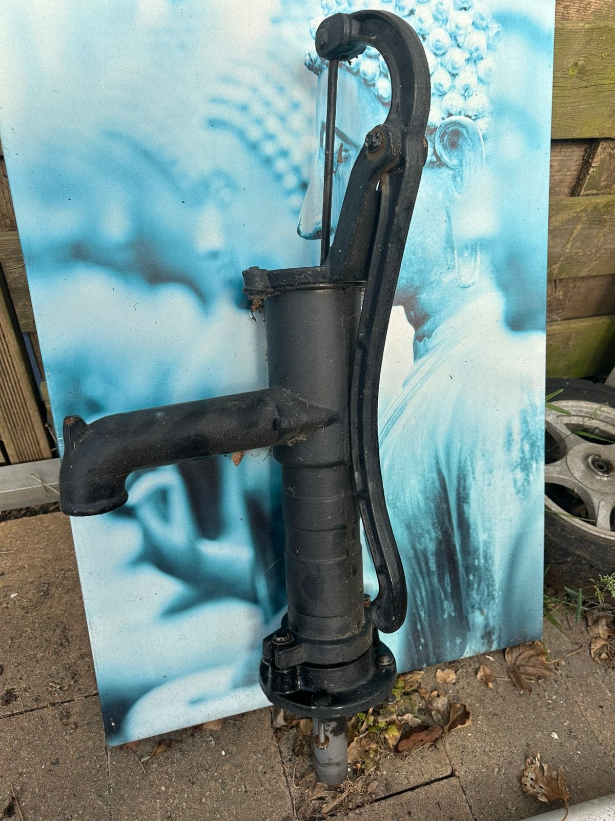 Oude antieke waterpomp, Tuin en Terras, Waterpompen, Ophalen of Verzenden, Gebruikt, Handmatig, Bronpomp