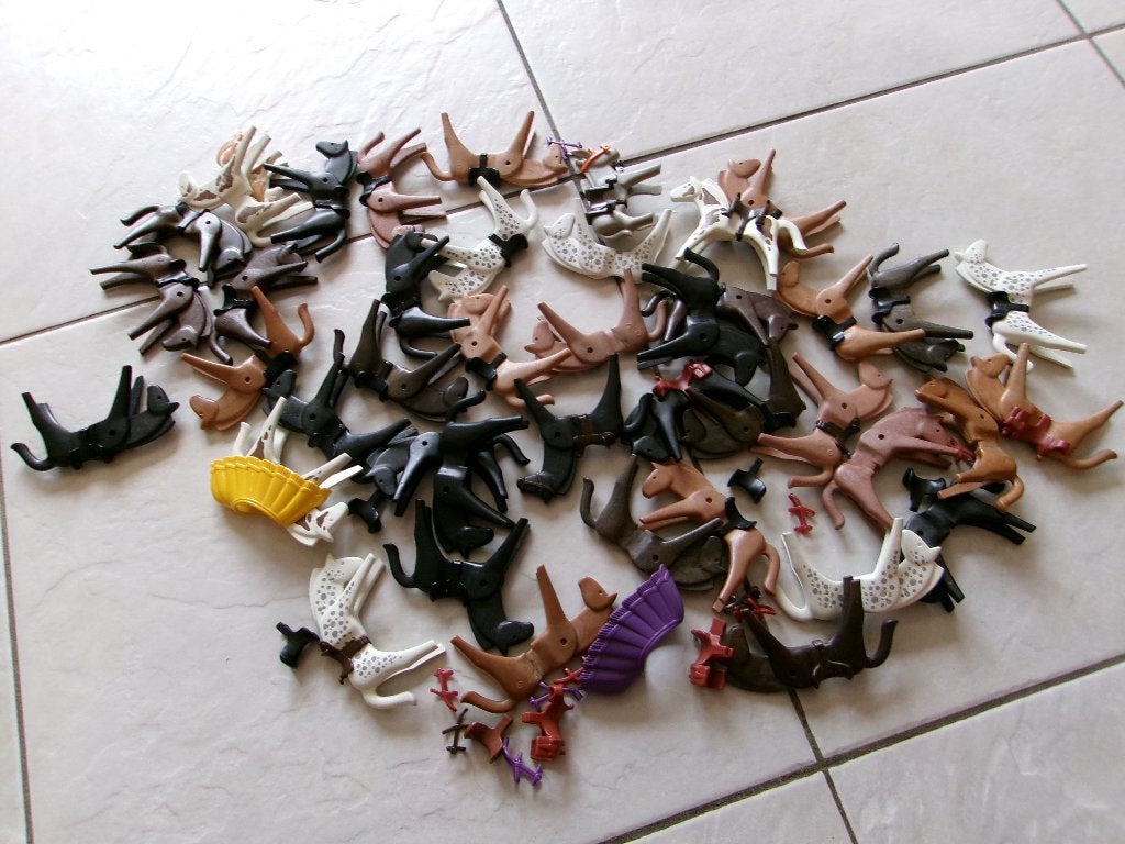 Playmobil Paarden 40 stuks (jaren 70 - 80), Kinderen en Baby's, Ophalen of Verzenden, Gebruikt, Losse onderdelen, Figuren