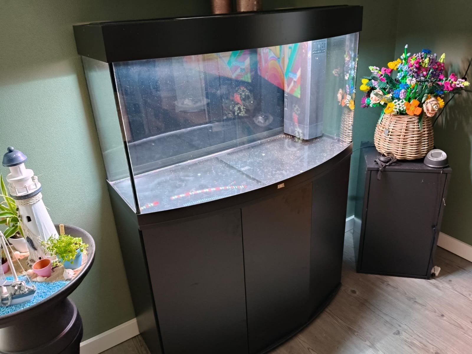 Te Koop Aquarium Juwel Vision 180 liter, Dieren en Toebehoren, Vissen | Aquaria en Toebehoren, Ophalen, Gevuld zoetwateraquarium