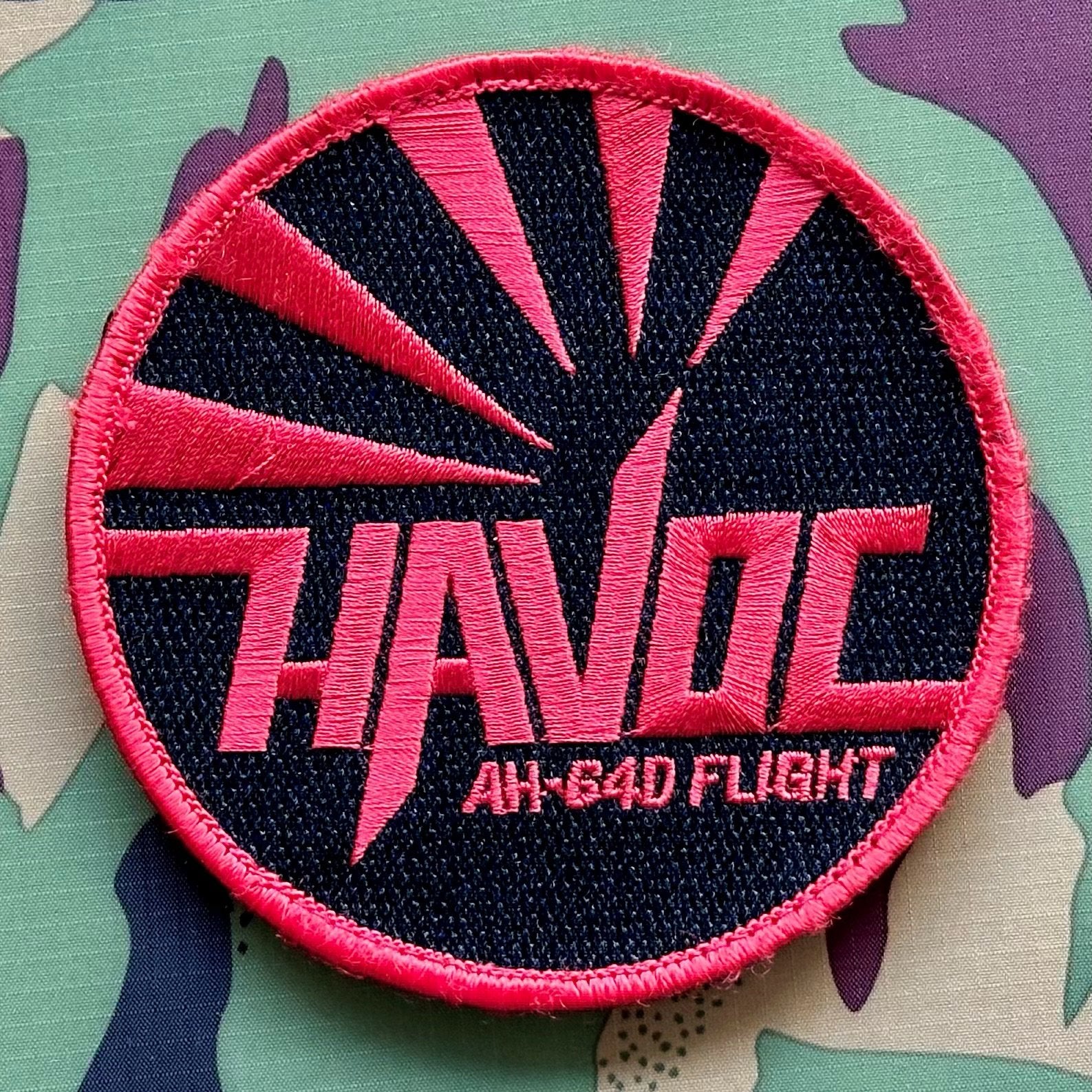 Patch RNLAF 301 SQN Havoc Flight AH-64D, Verzamelen, Militaria | Algemeen, Ophalen of Verzenden, Luchtmacht, Nederland, Embleem of Badge