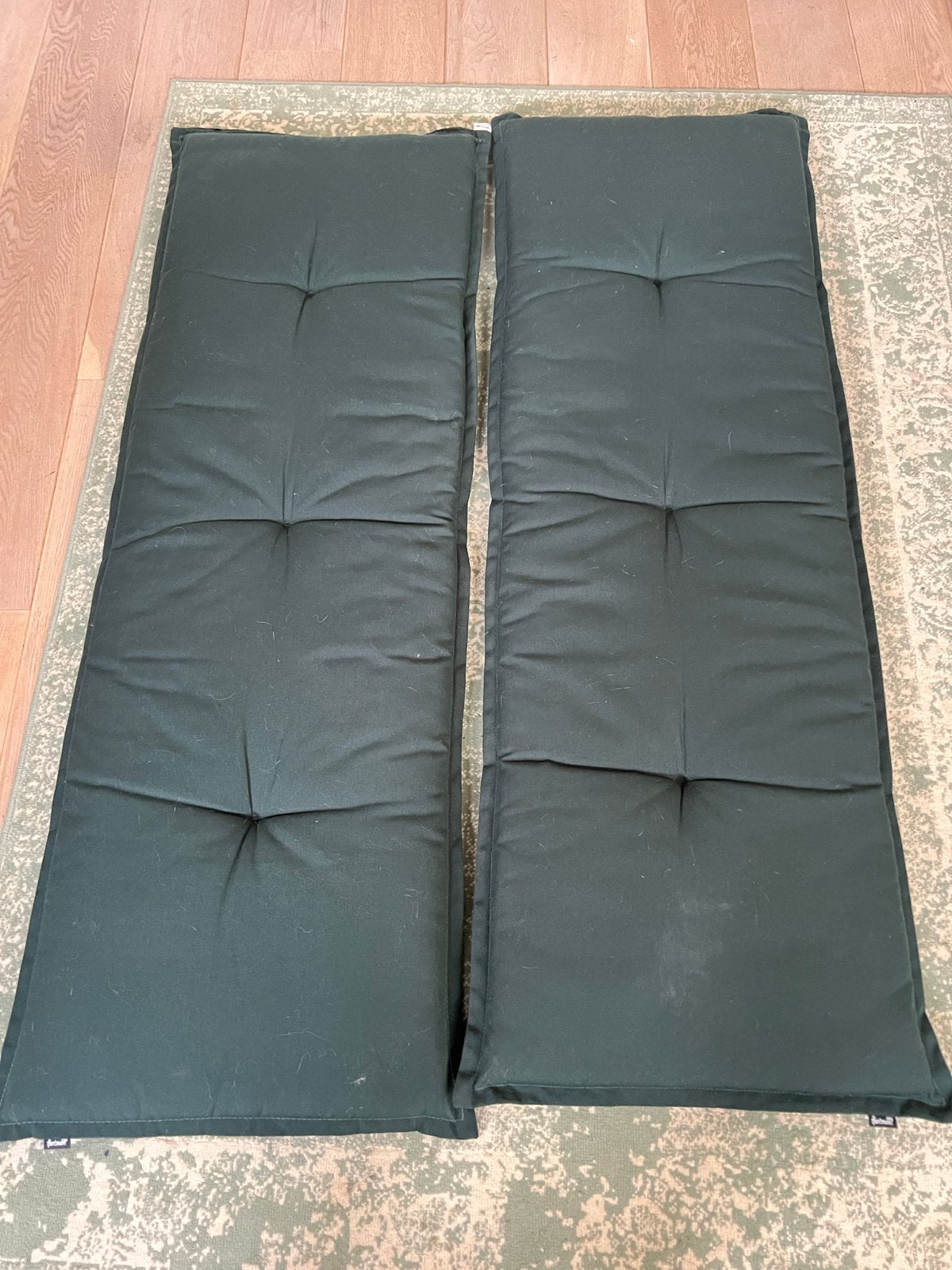 Twee Hartman tuinkussens - Havana Green 150x50 cm, Tuin en Terras, Tuinmeubel-accessoires, Ophalen, Gebruikt