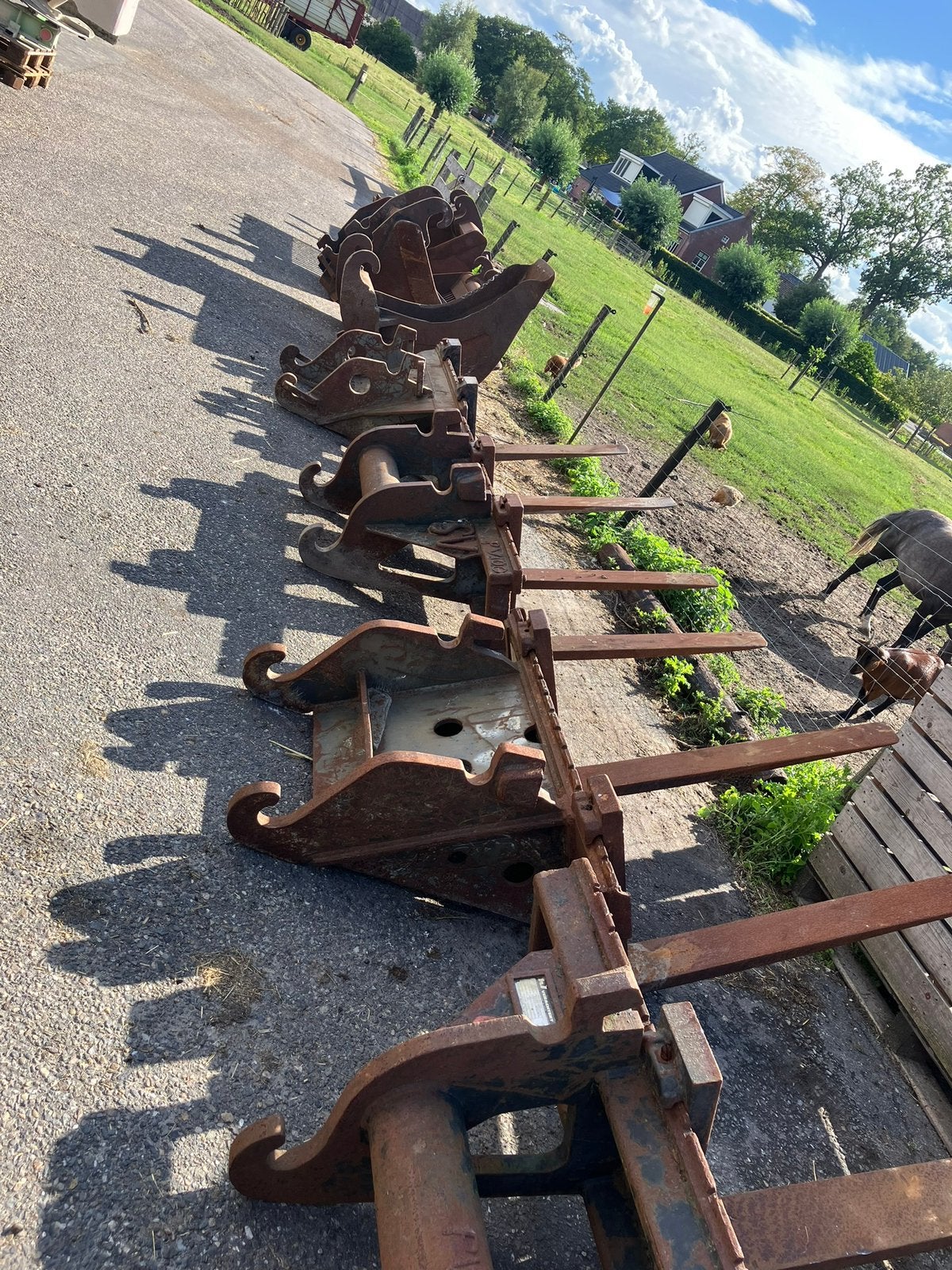 diverse kraan bakken en pallet vorken cw 30 te koop, Ophalen of Verzenden