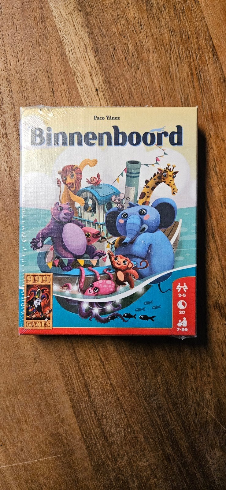 Binnenboord - Leuk familiespel van 999 Games, Hobby en Vrije tijd, Gezelschapsspellen | Bordspellen, Vijf spelers of meer, Ophalen of Verzenden