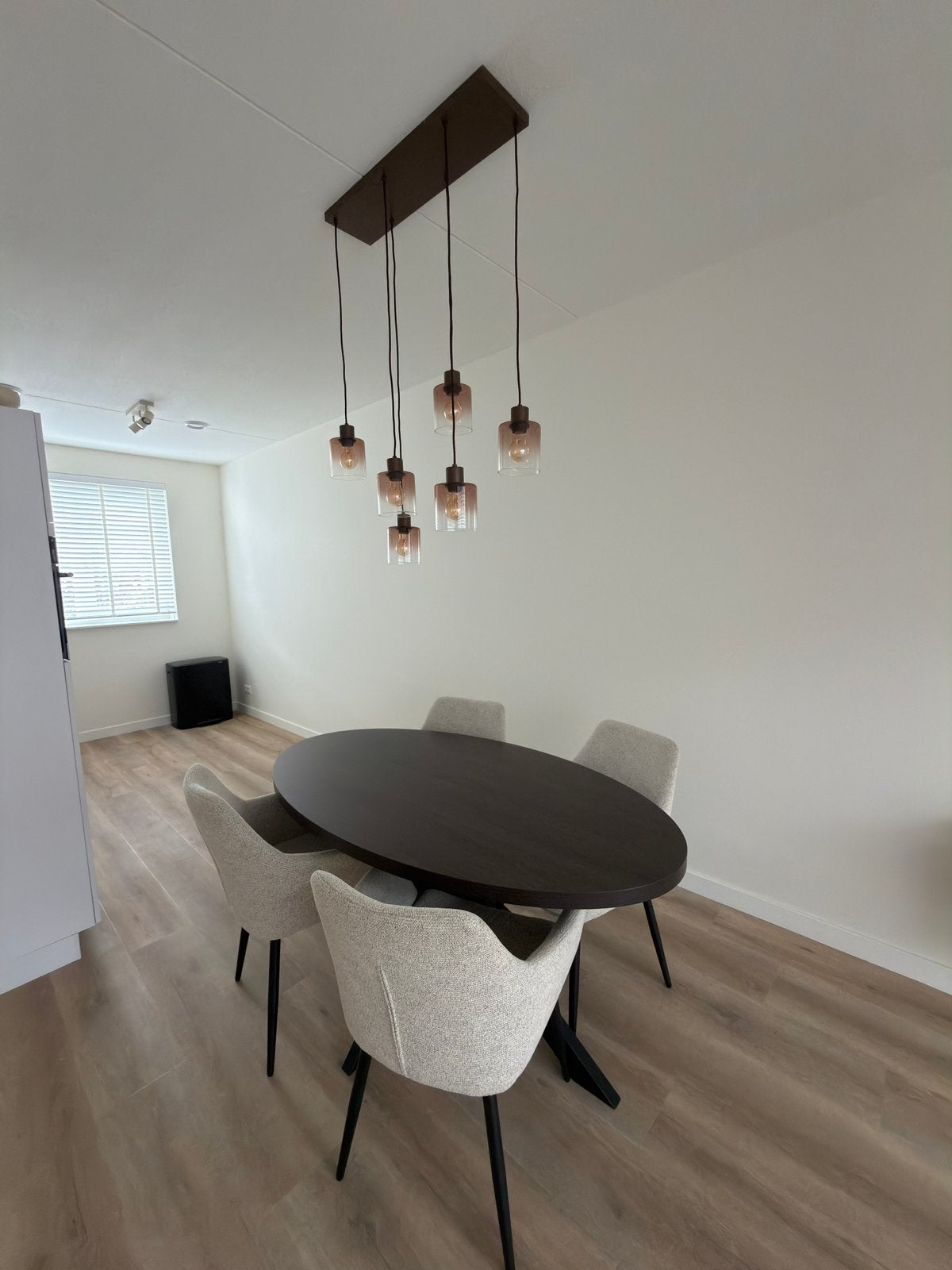 Complete EETTAFEL met 4 STOELEN voor een SPOTPRIJS!, Ophalen, Zo goed als nieuw, 4 tot 6 stoelen
