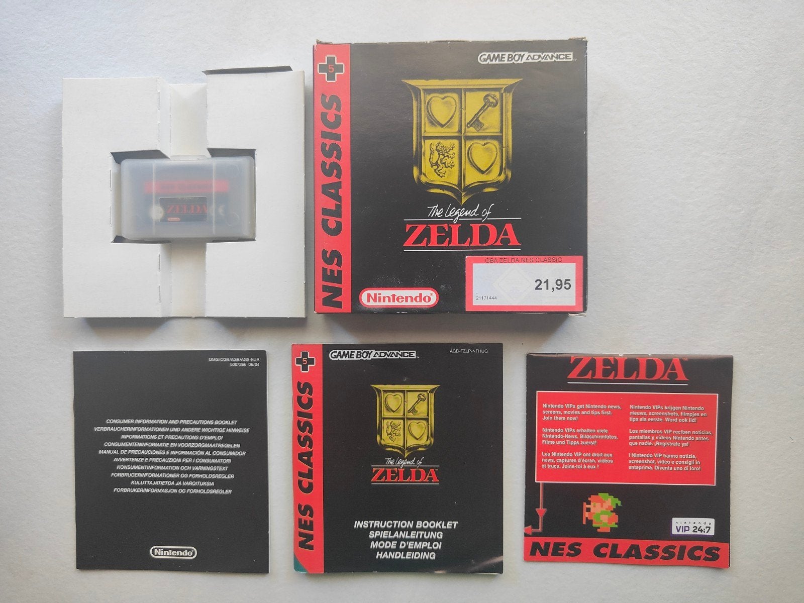 Nintendo Game Boy Advance Zelda – NES Classics – PAL compl, Spelcomputers en Games, Games | Nintendo Game Boy, Avontuur en Actie