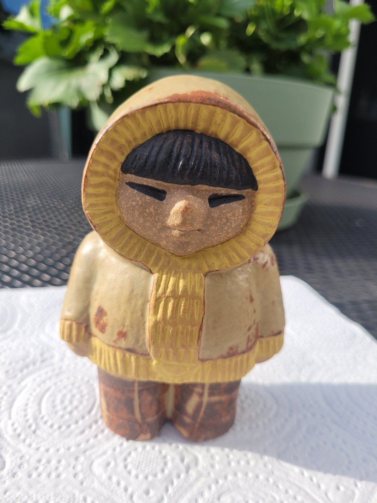 Beeldje Lisa Larson - Inuit - 11,5 cm hoog, Ophalen of Verzenden, Gebruikt, Mens