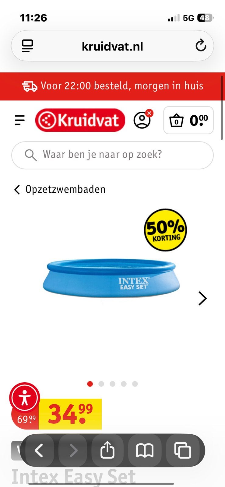 Zwembad 3 meter €25, Ophalen, Rond, Zo goed als nieuw, Opzetzwembad