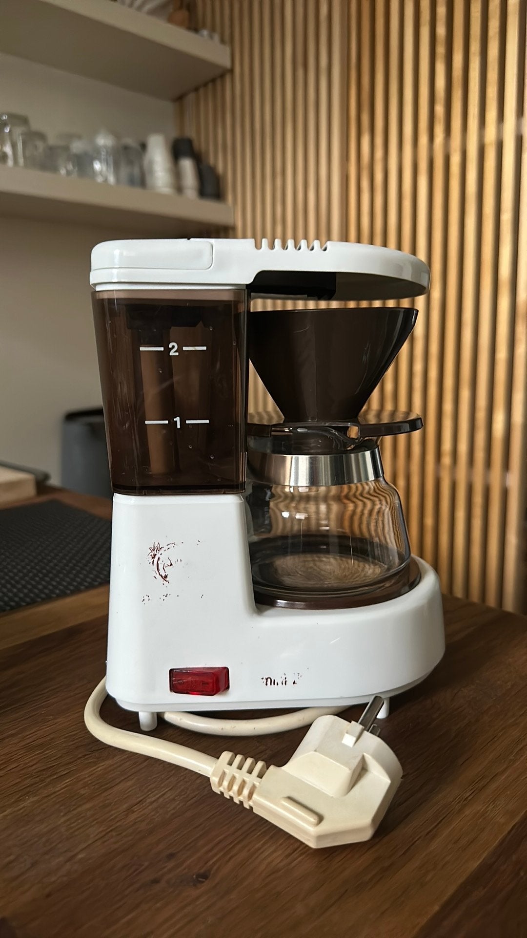 Vintage Douwe Egberts Mini 2 Koffiezetapparaat, Ophalen, Gebruikt, Koffiemachine, Gemalen koffie