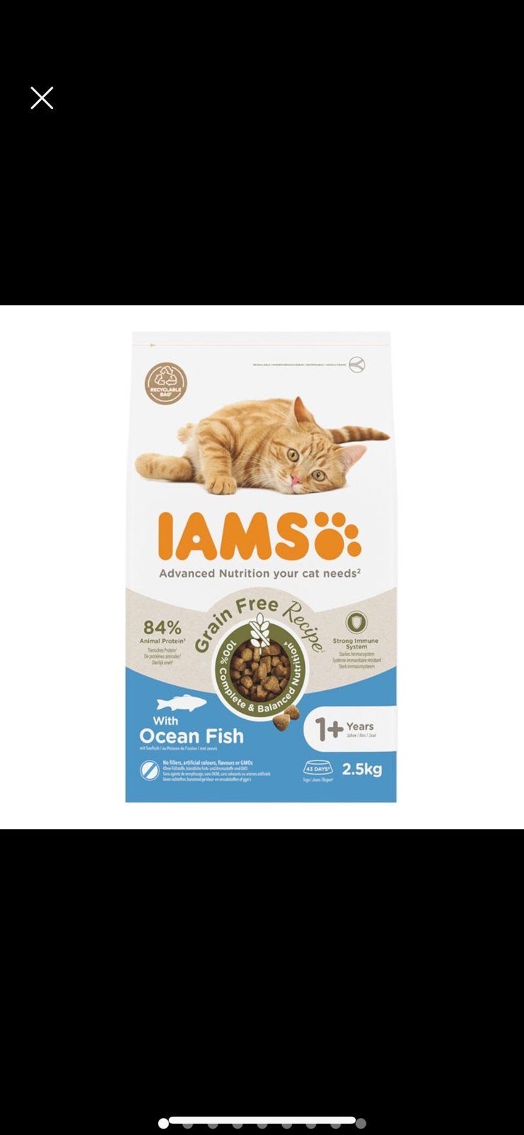 IAMS Graanvrij kattenvoer, Ophalen, Kat