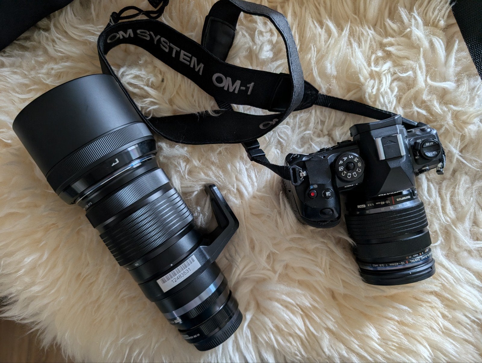 OM System OM-1 + 12-40mm PRO + 40-150mm PRO + 60mm Macro + M, Gebruikt, Accu, Ophalen of Verzenden, Olympus