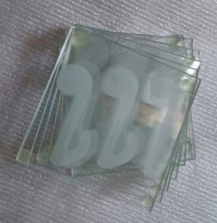 Onderzetters zgan, Ophalen, Glas