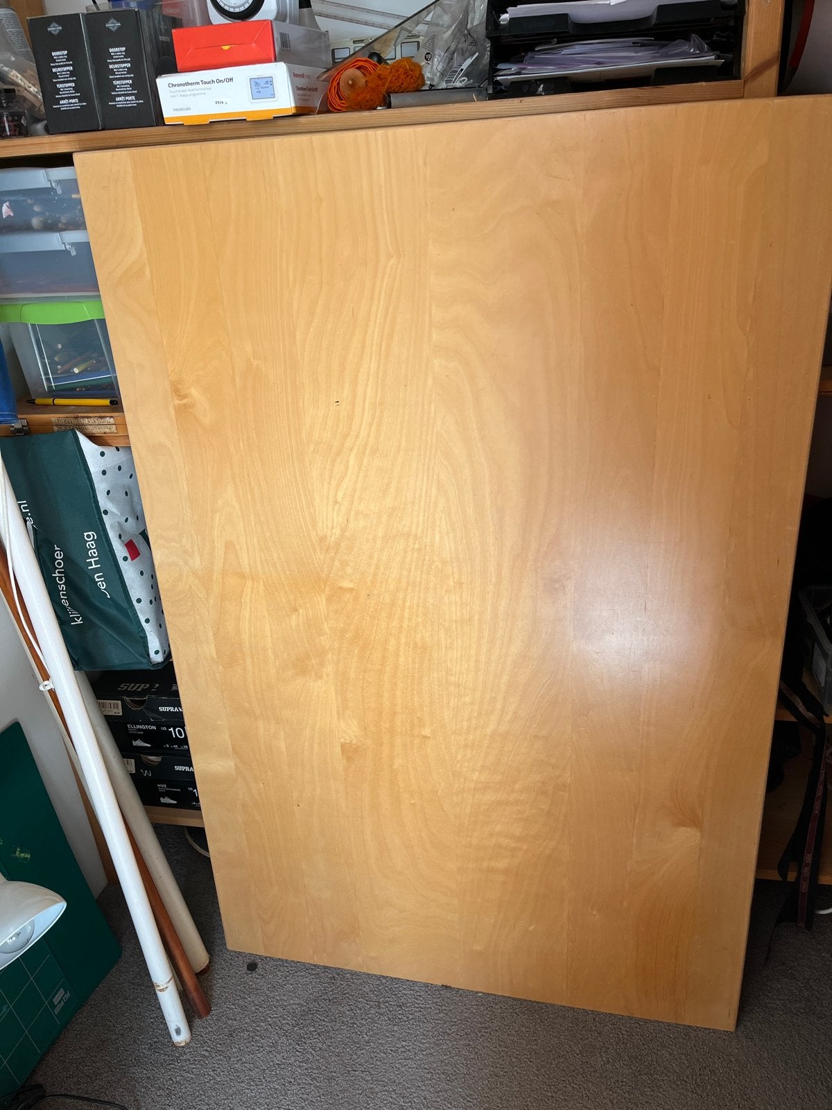IKEA Galant bureaublad - berkenfineer, Huis en Inrichting, Ophalen of Verzenden, Gebruikt