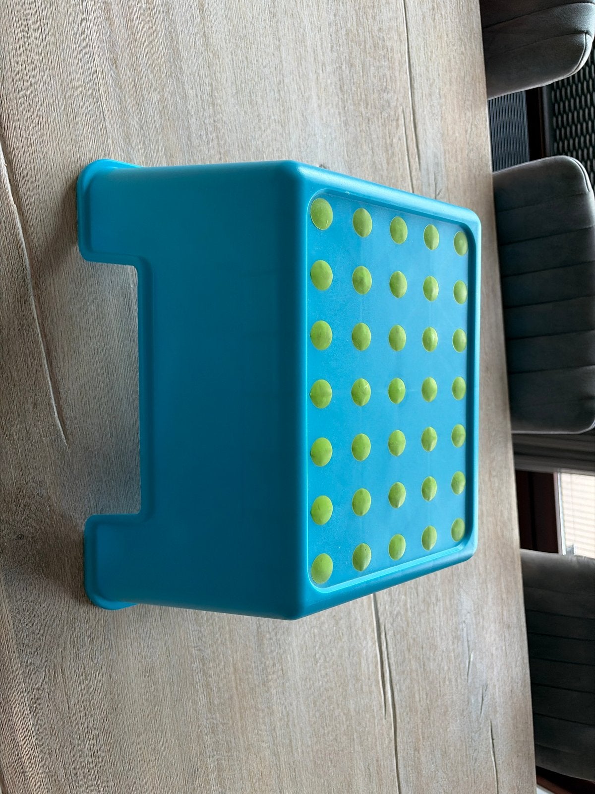 Blauw opstapje met antislip stippen, Kinderen en Baby's, Ophalen of Verzenden, Gebruikt