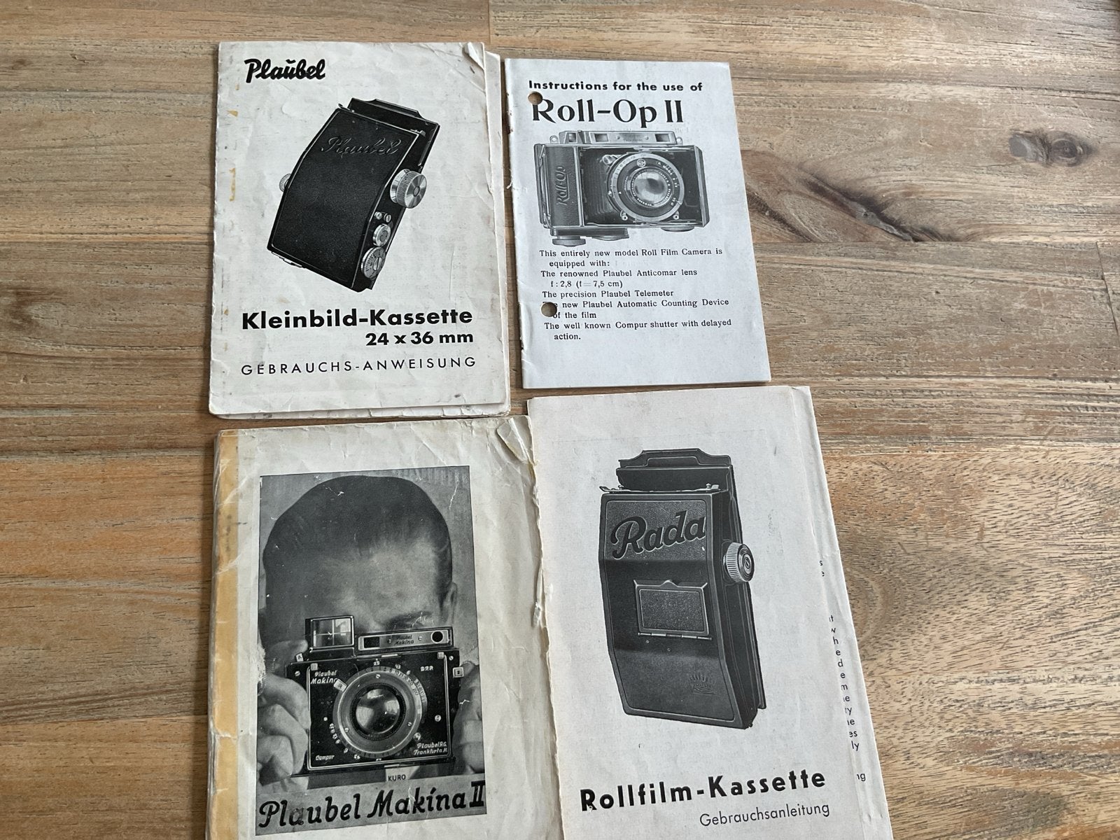 Plaubel Makina & Roll-Op II handleidingen en folders, Ophalen of Verzenden, Gelezen, Folder