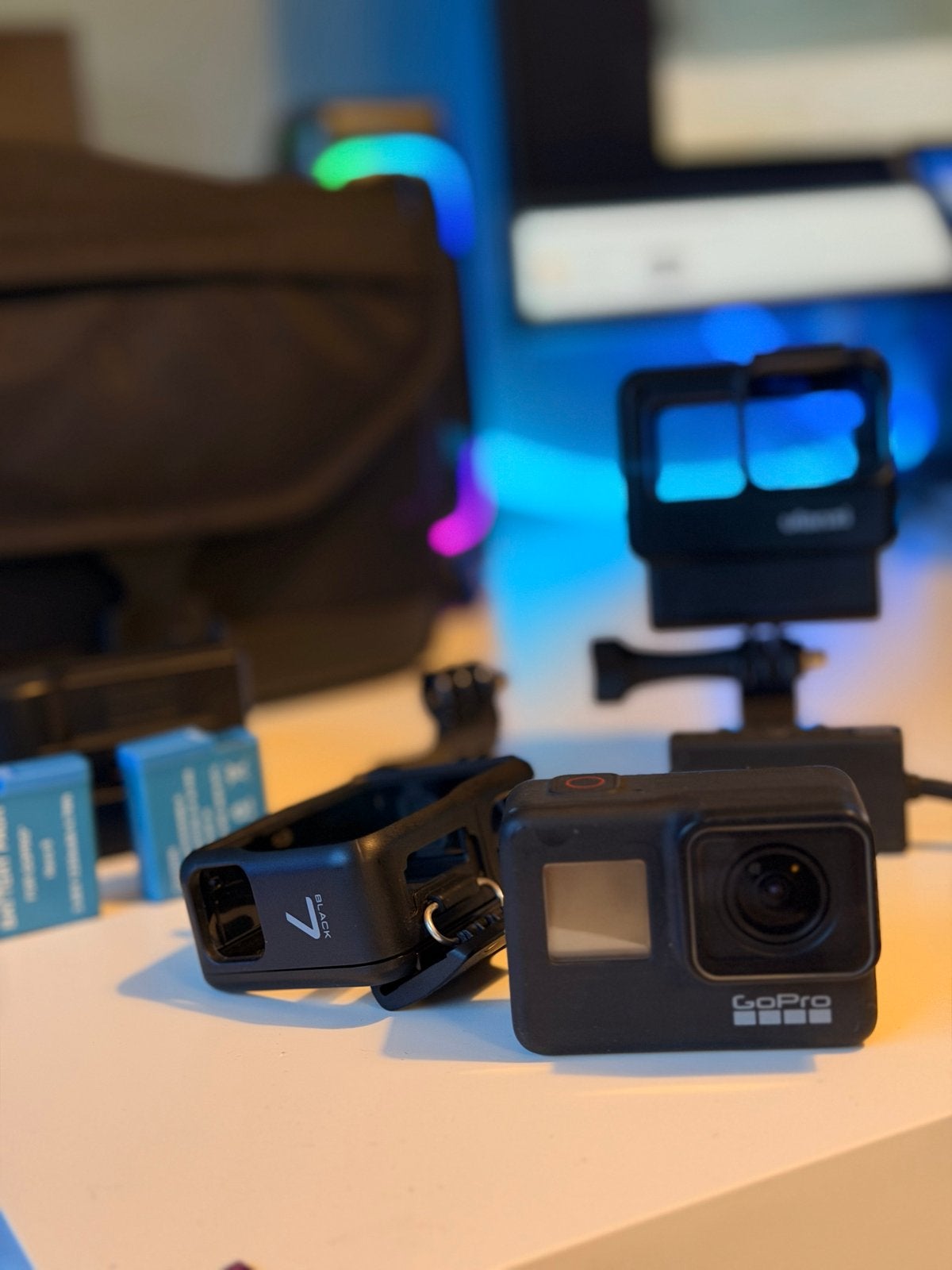 GoPro Hero 7 Black met accessoires en microfoon