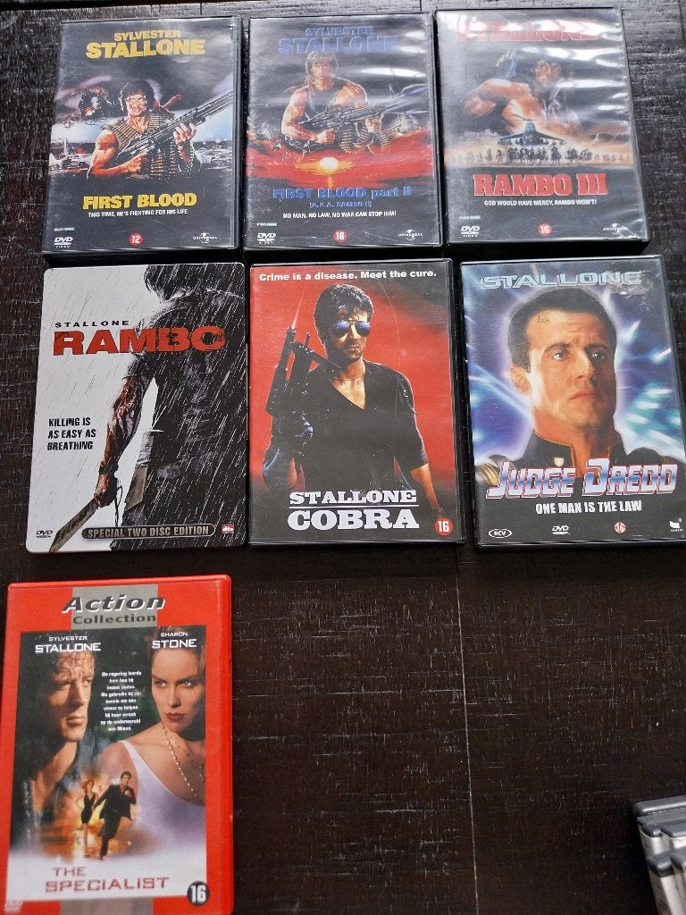 Sylvester Stallone DVD & Blu-ray Collectie - Actie Films, Vanaf 16 jaar, Nederlands, Actie, Ophalen of Verzenden