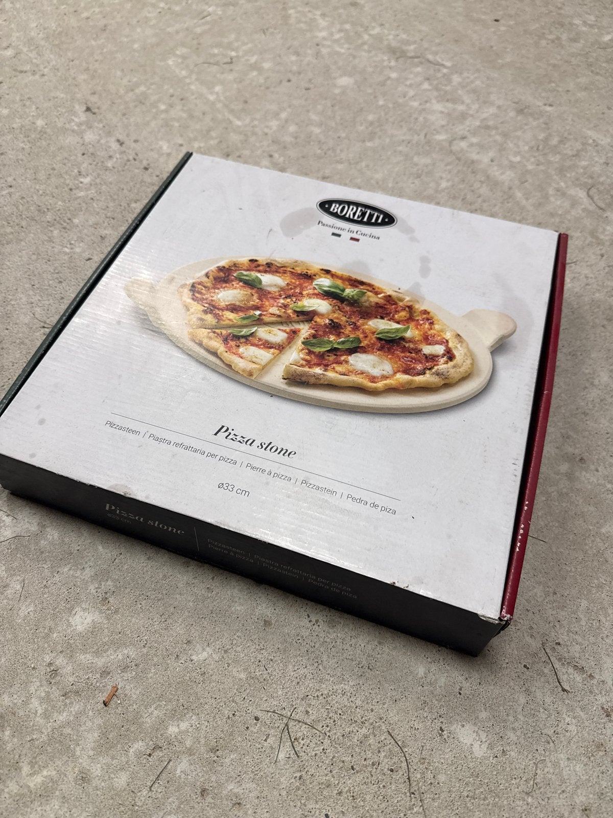 Boretti Pizzasteen | 33 cm | Nieuw in doos, Ophalen of Verzenden, Nieuw