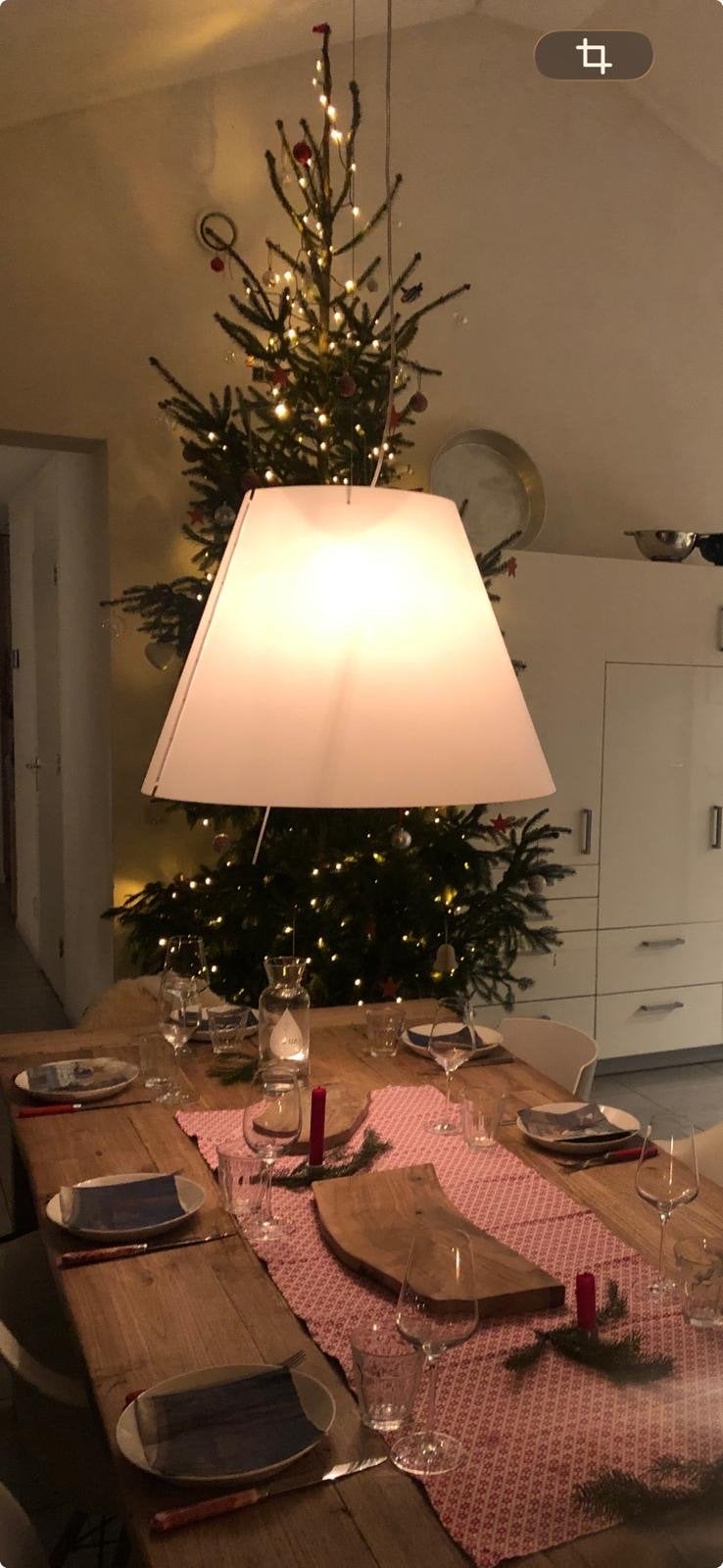 Luceplan Costanza Grande hanglamp, Huis en Inrichting, Ophalen, Gebruikt, Metaal, E27 (groot)