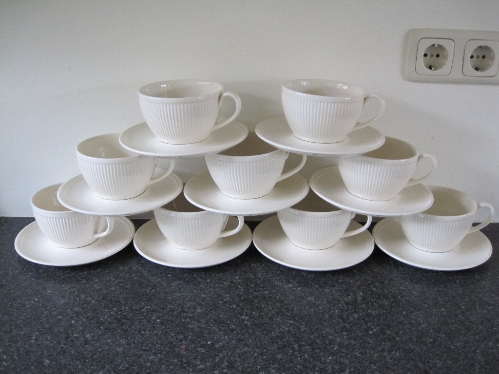 Wedgwood Windsor 9 soepkoppen en schotels - Nieuw, Ophalen of Verzenden, Nieuw, Porselein, Kop(pen) en/of Schotel(s)