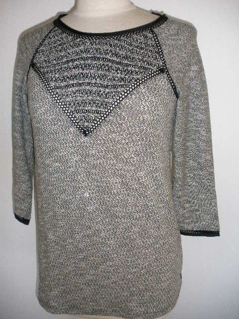 MAISON SCOTCH trui grijs zwart mêlee maat M - nieuw -, Maat 38/40 (M), Zwart, Nieuw, Maison Scotch