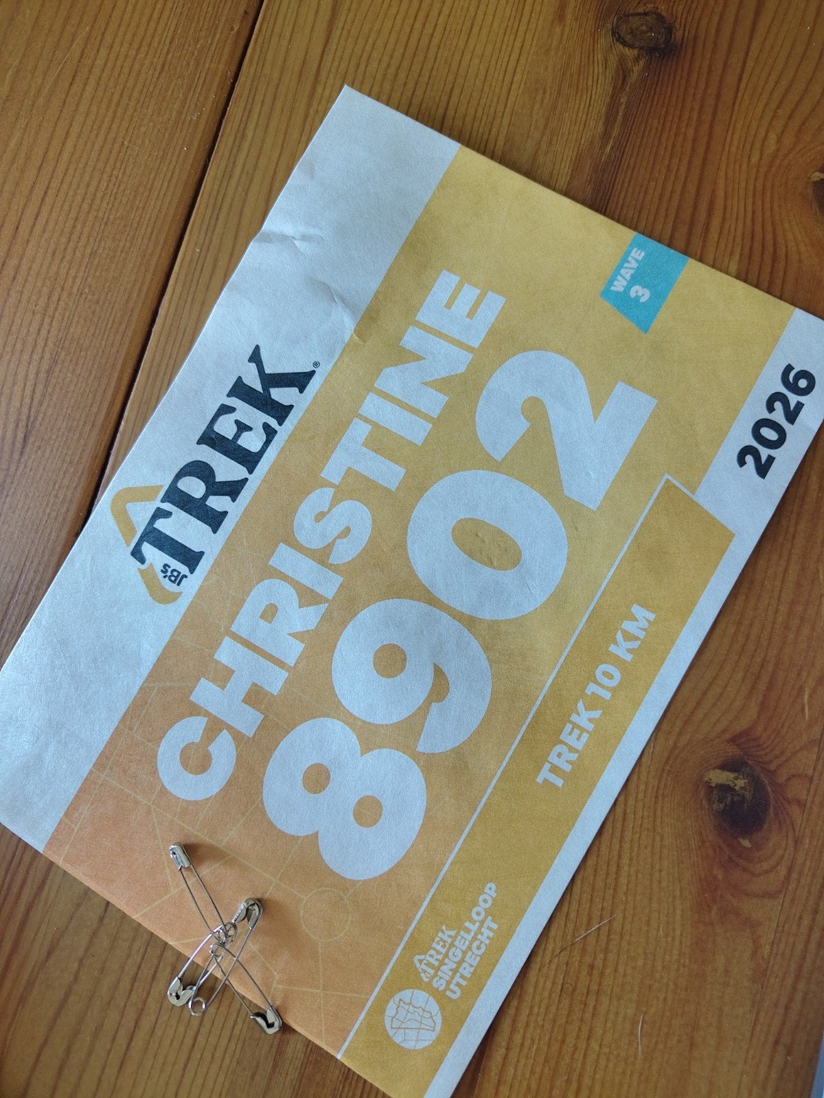 Startnummer Trek Singelloop Utrecht 2026 - 10 KM, Ophalen of Verzenden, Nieuw