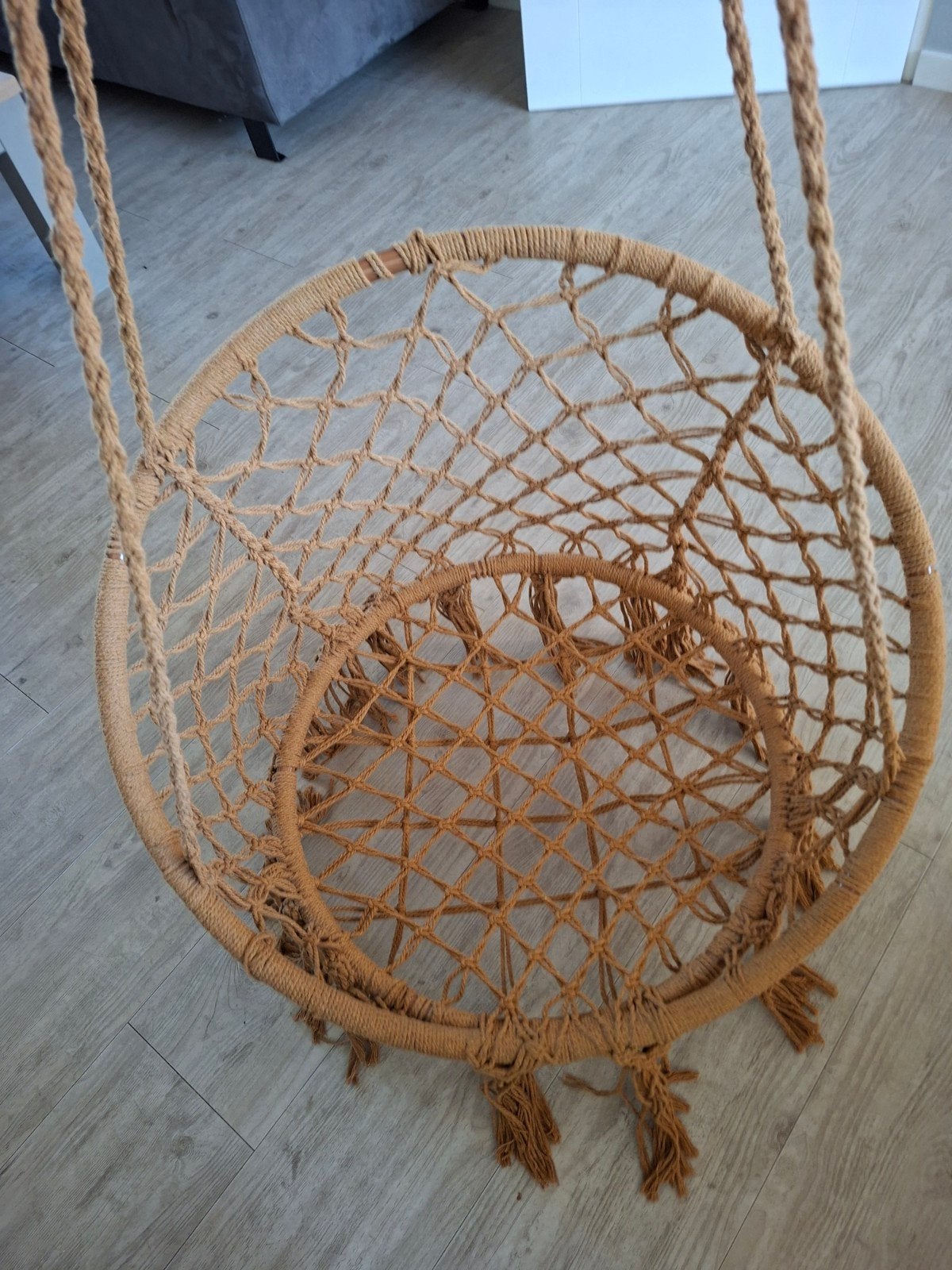 Macramé hangstoel - Zo goed als nieuw, Ophalen of Verzenden