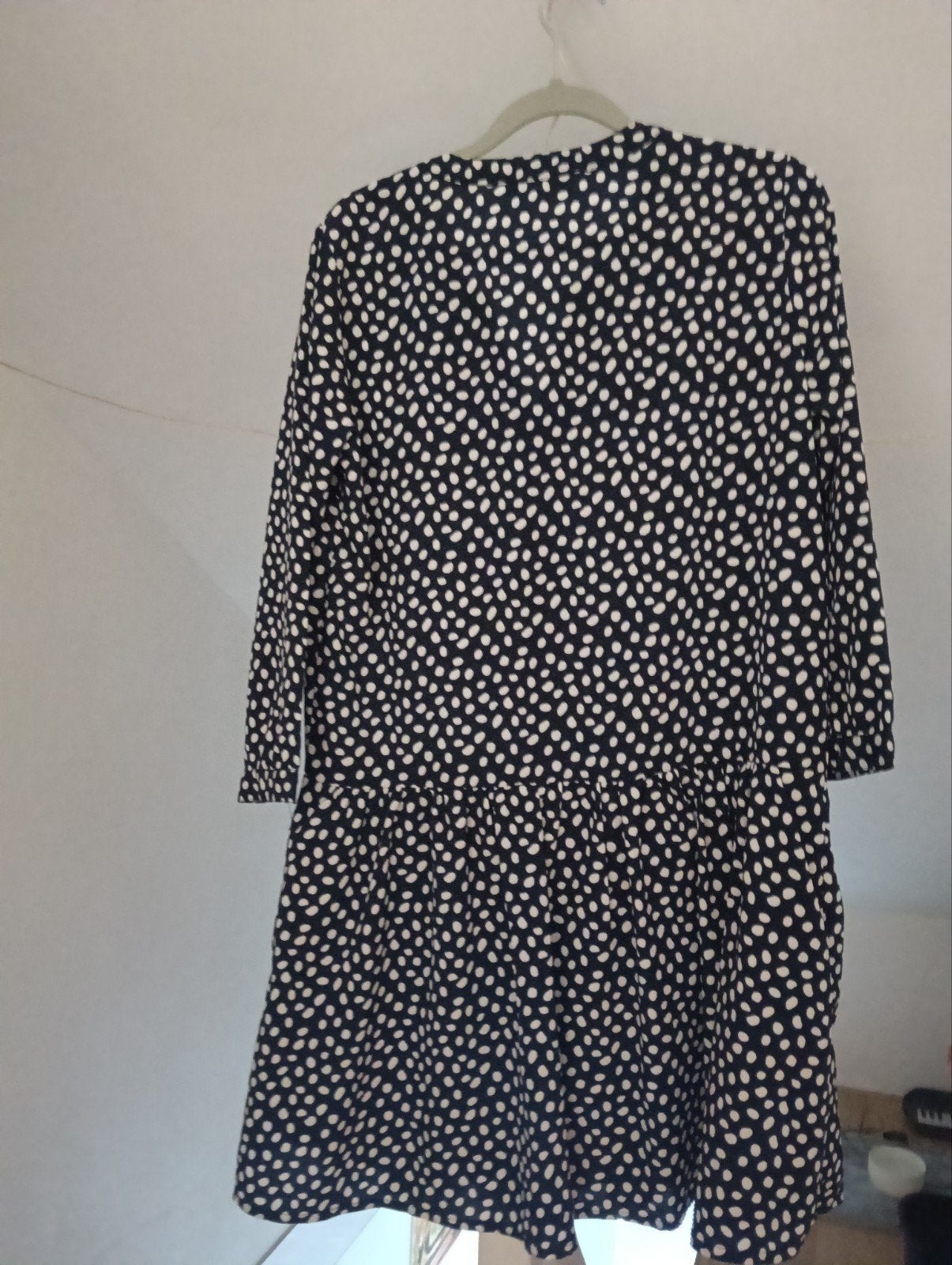 Zeiden jurk Tom Tailor, Maat 38/40 (M), Blauw, Zo goed als nieuw, Knielengte