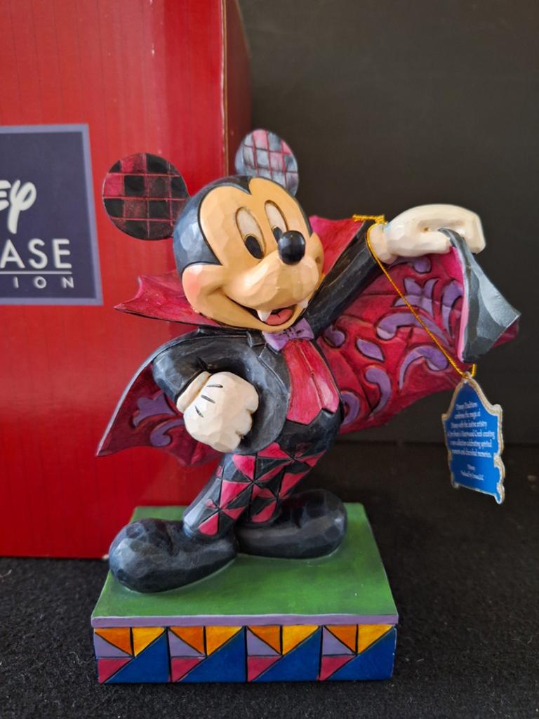 Jim Shore Retired Disney Traditions Mickey Mouse Halloween, Verzamelen, Ophalen, Mickey Mouse, Zo goed als nieuw, Beeldje of Figuurtje