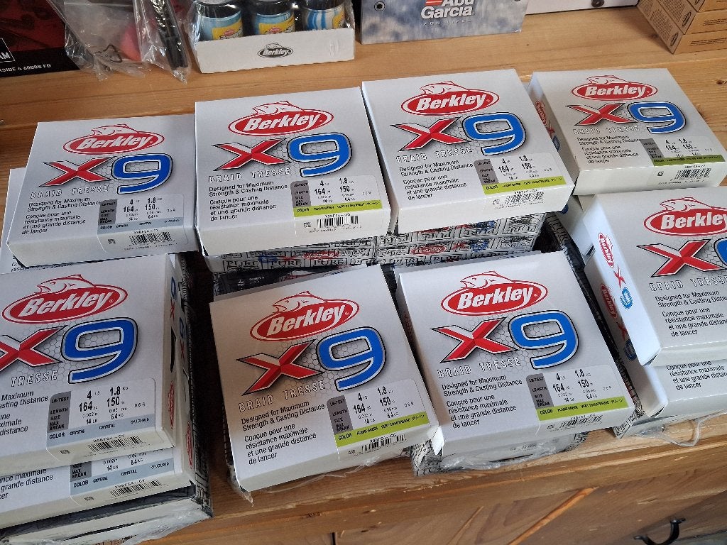 Berkley X9 gevlochten lijn (0.06mm/6.4 kilo) in 3 kleuren!, Tinstraat, Nieuw, Ophalen of Verzenden, Info@purefishing.com