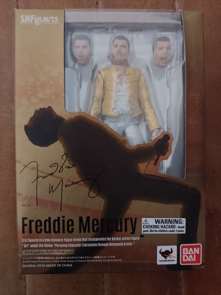 Bandai Spirits SHFiguart Freddie Mercury Queen Action Figure, Ophalen of Verzenden, Zo goed als nieuw, Pop, Beeldje of Miniatuur