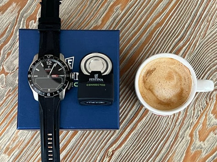 Festina Connected D Smartwatch Titanium Zwart, Gebruikt, Zwart, Ophalen of Verzenden, Conditie