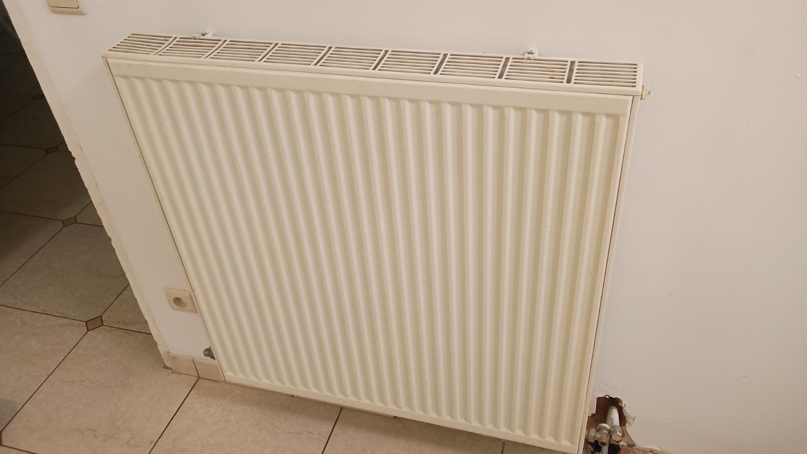 Witte radiator, gebruikt, in goede staat, Gebruikt, Hoog rendement (Hr), Radiator, Ophalen of Verzenden