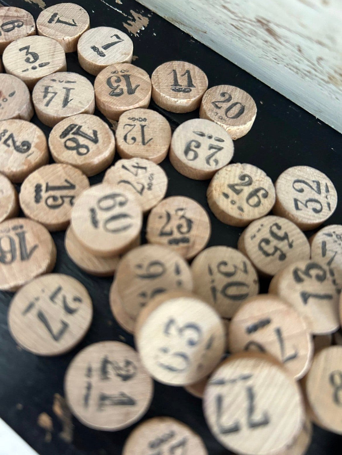 Frans houten lotto / bingo fices, Verzenden