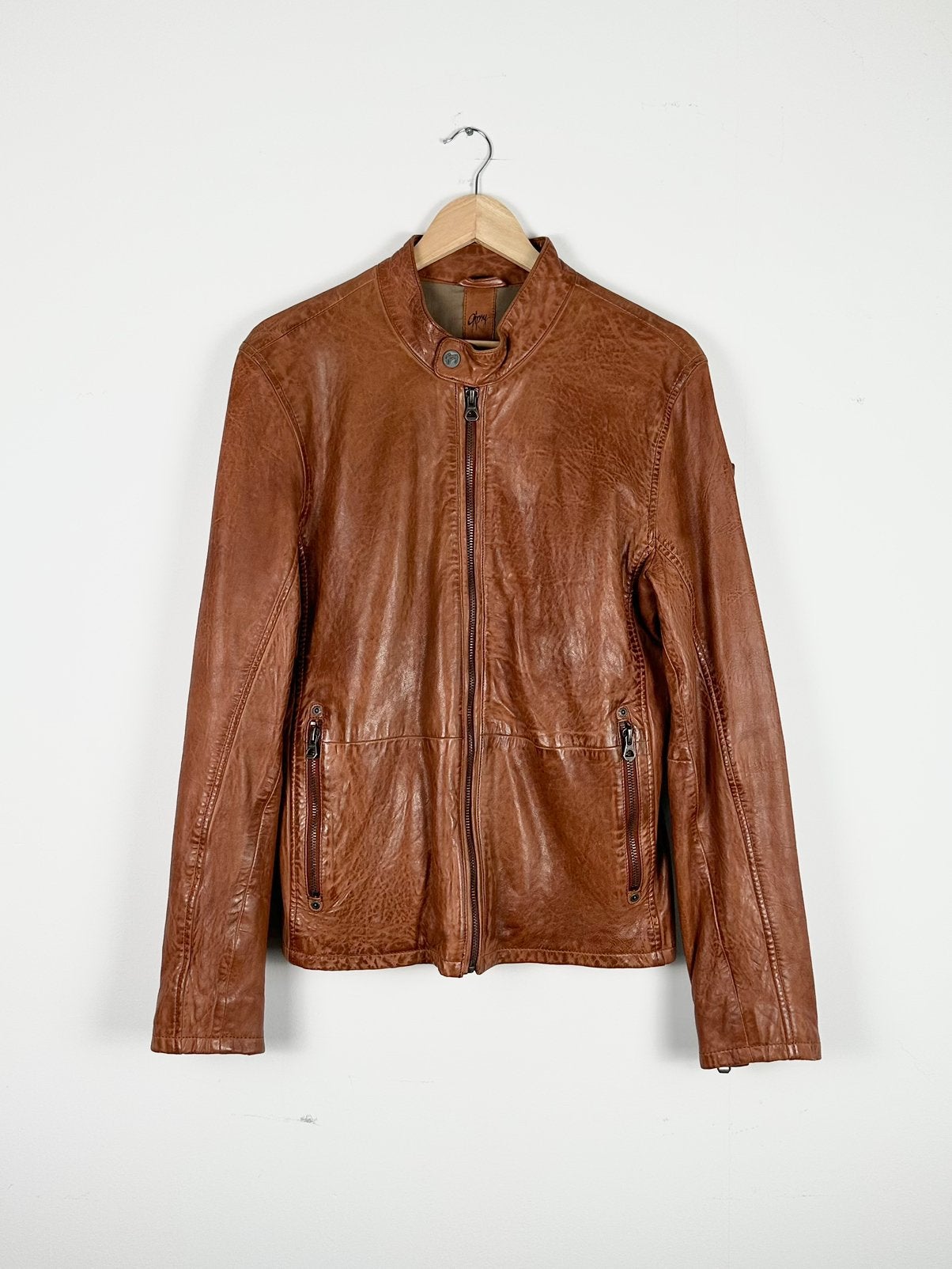 Leren jas Gipsy M, Ophalen of Verzenden, Zo goed als nieuw, Maat 48/50 (M), Bruin